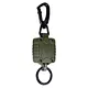 Zinc Alloy Metal Buckle Outdoor Fishing Retractable Army Green Square Easy to Pull Button Quick Pack Easy to Pull Backpack Key Chain