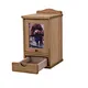 Cross-Border Pet Memorial Urn, Small House Shaped Urn with Photo Frame, Includes a Small Drawer, Customizable