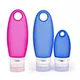 30ml 60ml 80ml 90ml 100ml Squeeze Lotion Kits Shampoo Silicone Travel Bottle