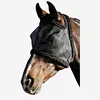 Horse Fly Mask Custom Breathable Mesh Fluffy Horse Harness with Eye Hole