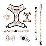 Dog Harness Personalized Luxury Dog Leash Collar Set for Medium Small Pet