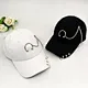 Metal Five-Pointed Star Baseball Cap Sun Hat Casual Iron Ring Ribbon Cap