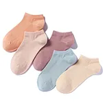 Women's Boat Socks Pure Color Summer Ankle Combed Cotton Low Cut Socks