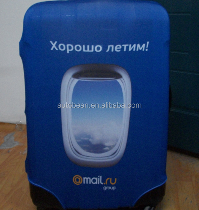spandex luggage cover,customer design available,clear luggage cover