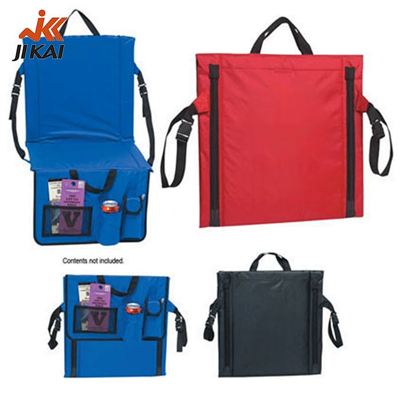 Stadium seat cushion with multifunction of folding stadium seat cushion
