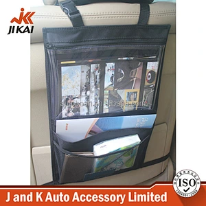 Auto organizer seat hanging back seat mesh storage car organizer bag