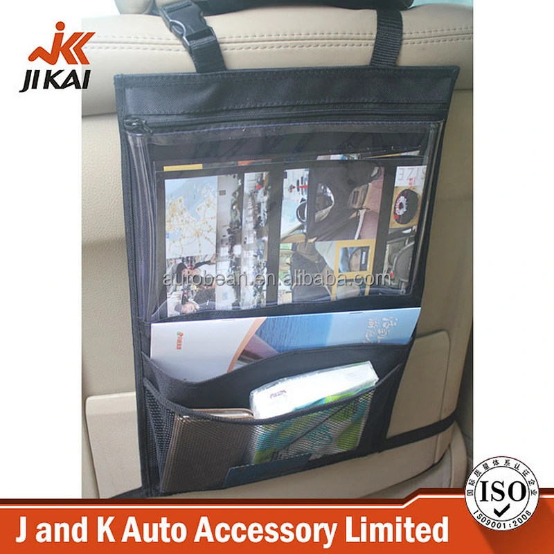 Auto organizer seat hanging back seat mesh storage car organizer bag