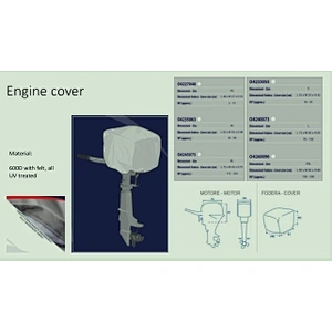 Outboard boat engine cover