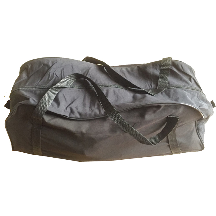 black polyester luggage bag portable travelling bag economic duffel gym bag
