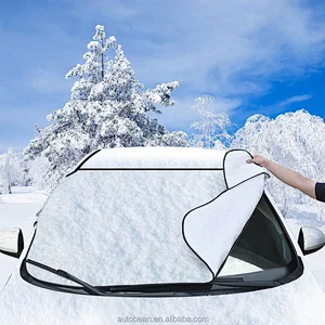 Magnetic car cover protect easy storage, car windshield snow cover
