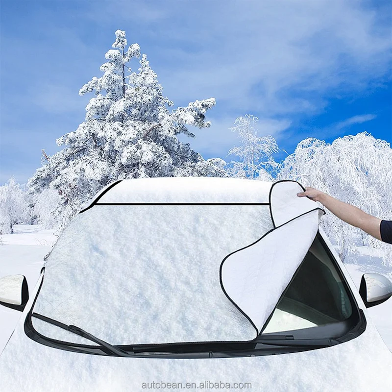 Magnetic car cover protect easy storage, car windshield snow cover