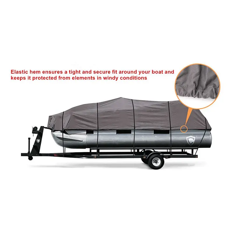 1200D waterproof All-weather protection double stitched Pontoon Cover