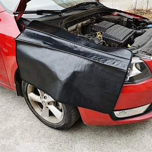 2021 vinyl with felt auto fender cover with magnets