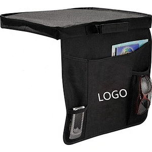 600D stadium cushion foldable with mesh pockets and handle multiple usage