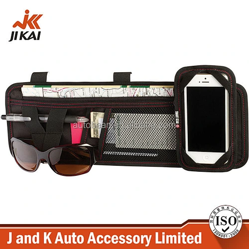 Pocket car organizer cooler wallet type waterproof smart speed sun visor organizer