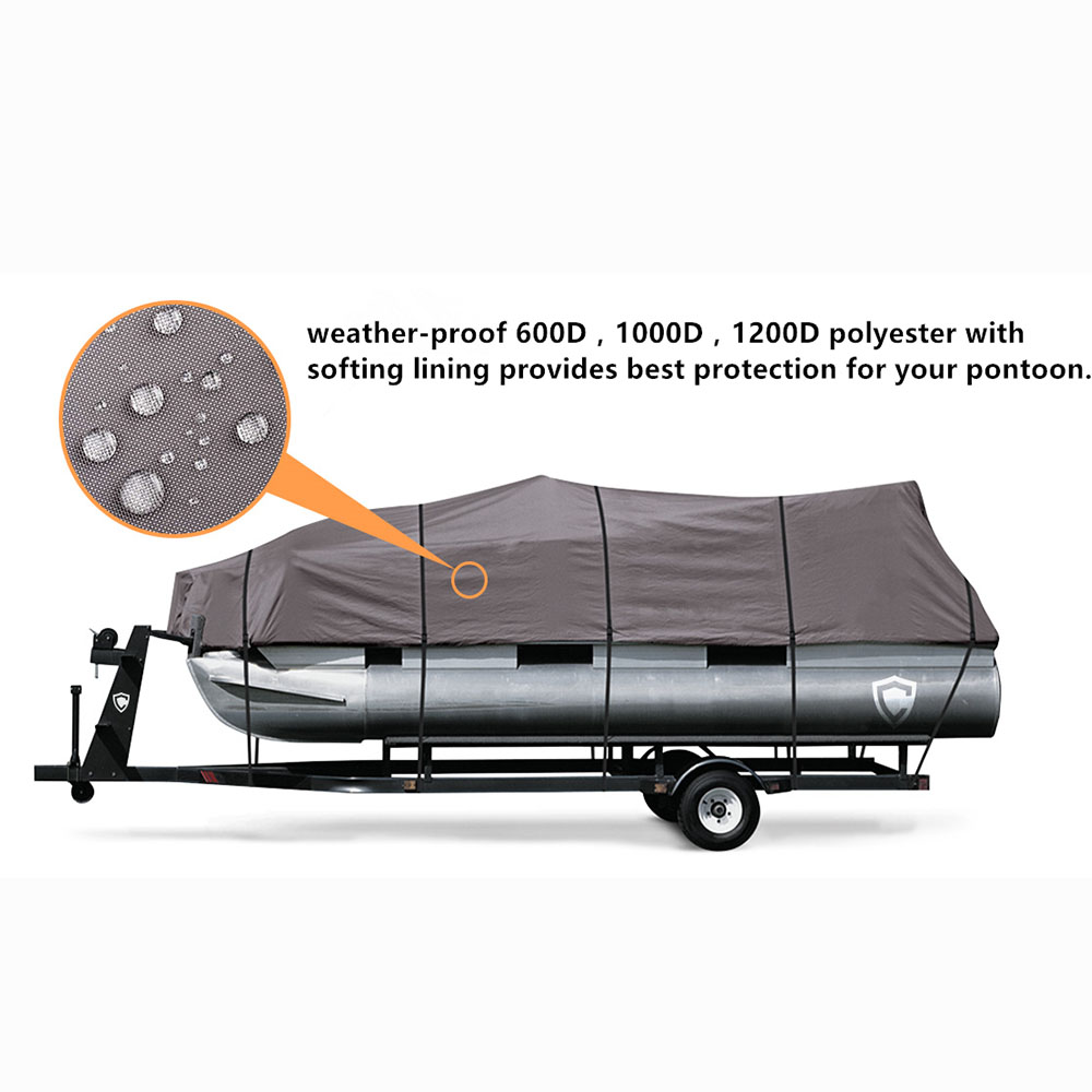 1200D waterproof All-weather protection double stitched Pontoon Cover