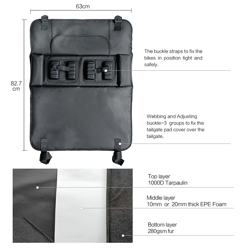 Tailgate bike Pads