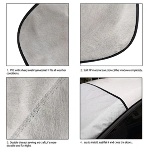 Magnetic car cover protect easy storage, car windshield snow cover