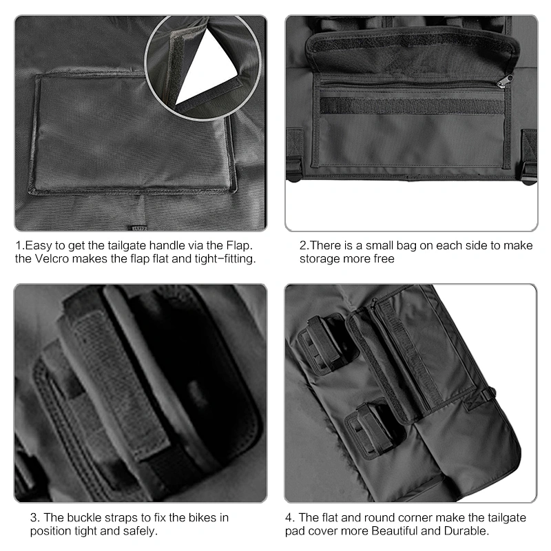 Tailgate bike pads