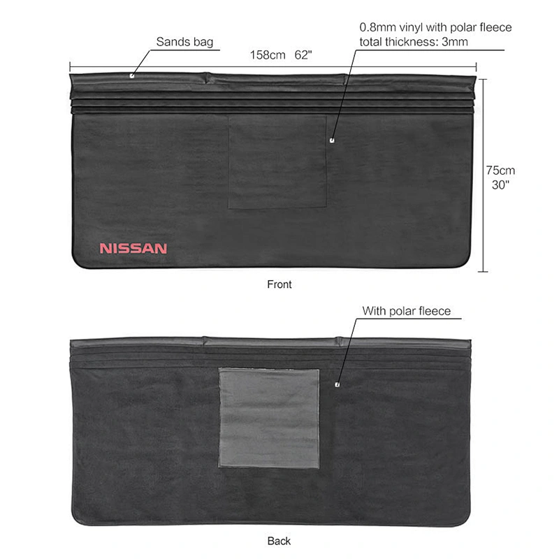 2021 Front Vinyl auto fender cover with sand bag