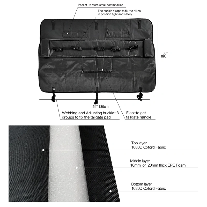 Tailgate bike Pads