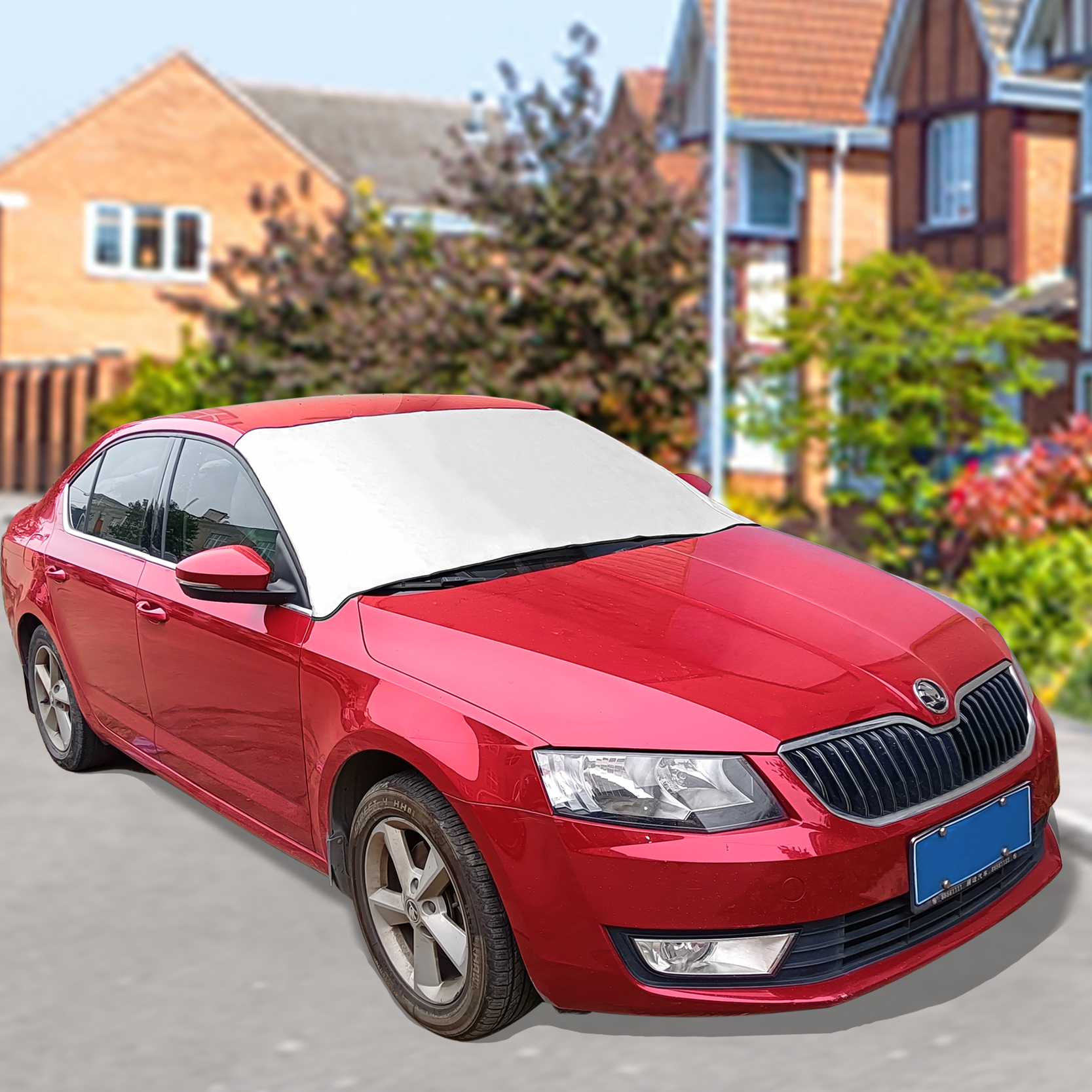 Magnetic car cover protect easy storage, car windshield snow cover