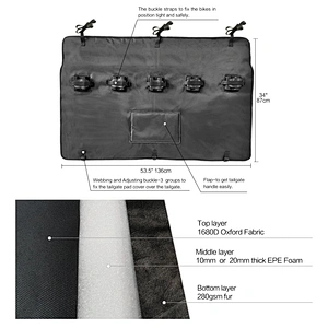 Tailgate bike pads
