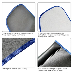 2021 vinyl and foam auto fender cover with sand bag