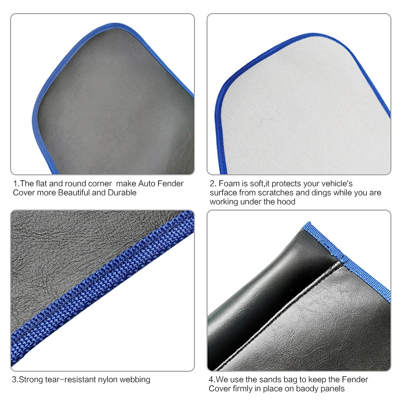 2021 vinyl and foam auto fender cover with sand bag