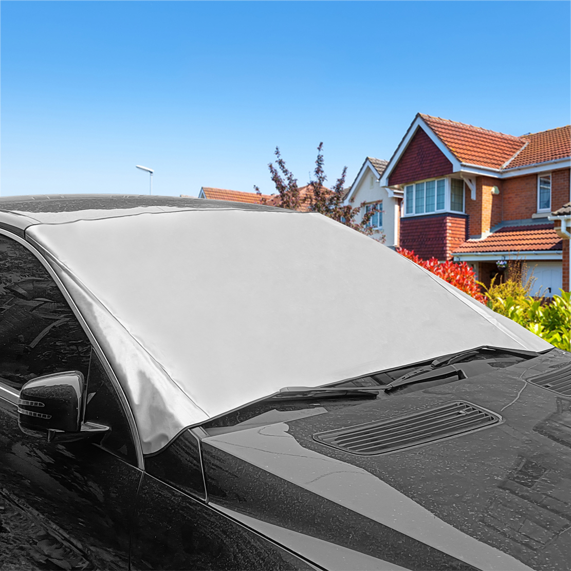 Magnetic car cover protect easy storage, car windshield snow cover