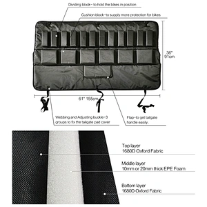 Tailgate bike pads