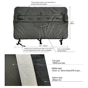 Tailgate bike pads
