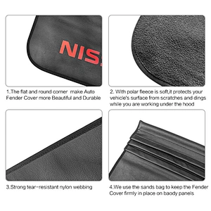 2021 Front Vinyl auto fender cover with sand bag