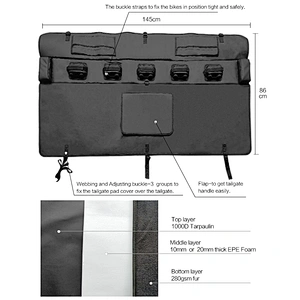 Tailgate bike pads