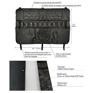 Tailgate bike pads