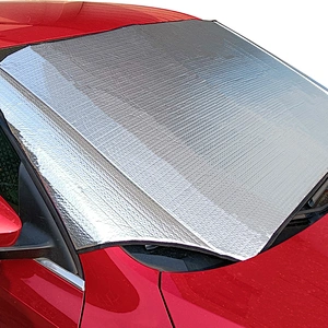 Sun shade for car silver foil car front sun shade with customized logo