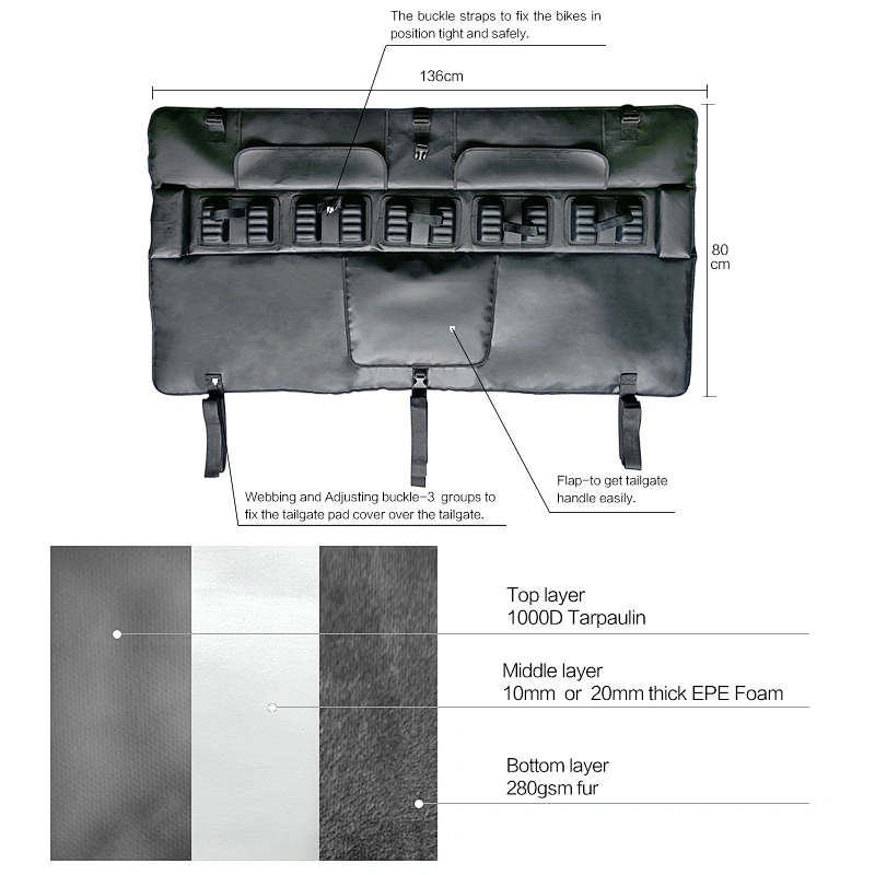 Tailgate bike Pads