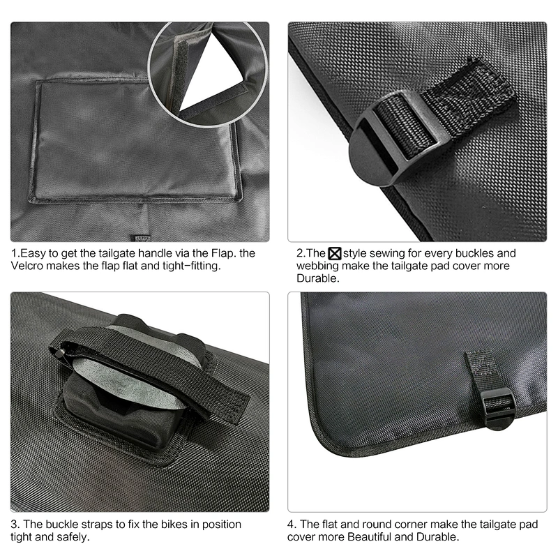 Tailgate bike pads