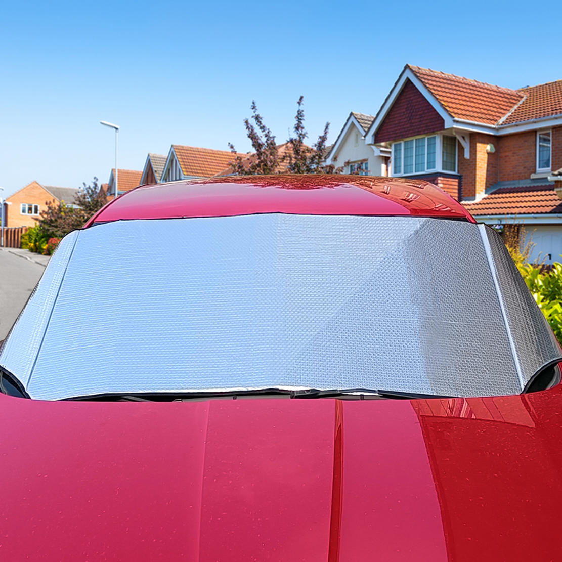 Sun shade for car silver foil car front sun shade with customized logo