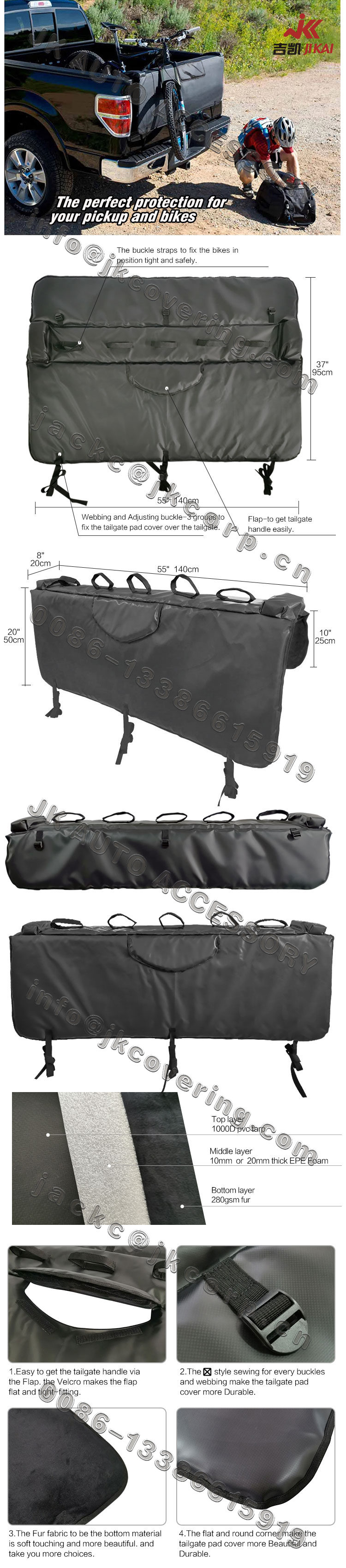 tailgate bike pads,tailgate pads,tailgate pad cover for bikes,dakine tailgate pad,raceface tailgate pad,evoc tailgate pad,fox tailgate pad, tailgate bike rack,yakima tailgate pad
