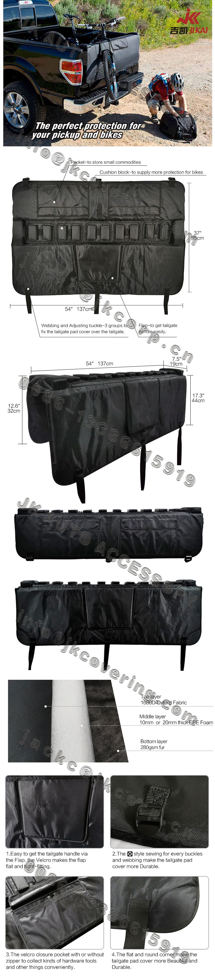 tailgate bike pads,tailgate pads,tailgate pad cover for bikes,dakine tailgate pad,raceface tailgate pad,evoc tailgate pad,fox tailgate pad, tailgate bike rack,yakima tailgate pad