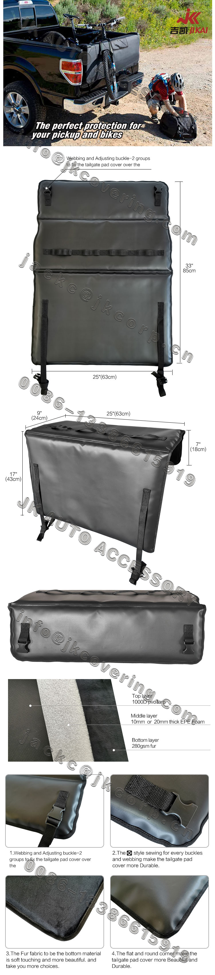 tailgate bike pads,tailgate pads,tailgate pad cover for bikes,dakine tailgate pad,raceface tailgate pad,evoc tailgate pad,fox tailgate pad, tailgate bike rack,yakima tailgate pad