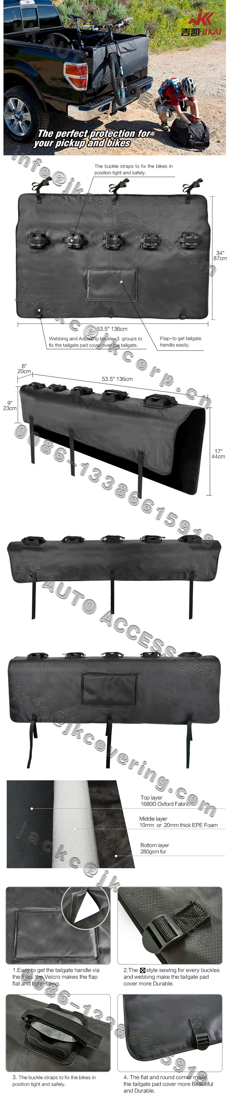 tailgate bike pads,tailgate pads,tailgate pad cover for bikes,dakine tailgate pad,raceface tailgate pad,evoc tailgate pad,fox tailgate pad, tailgate bike rack,yakima tailgate pad