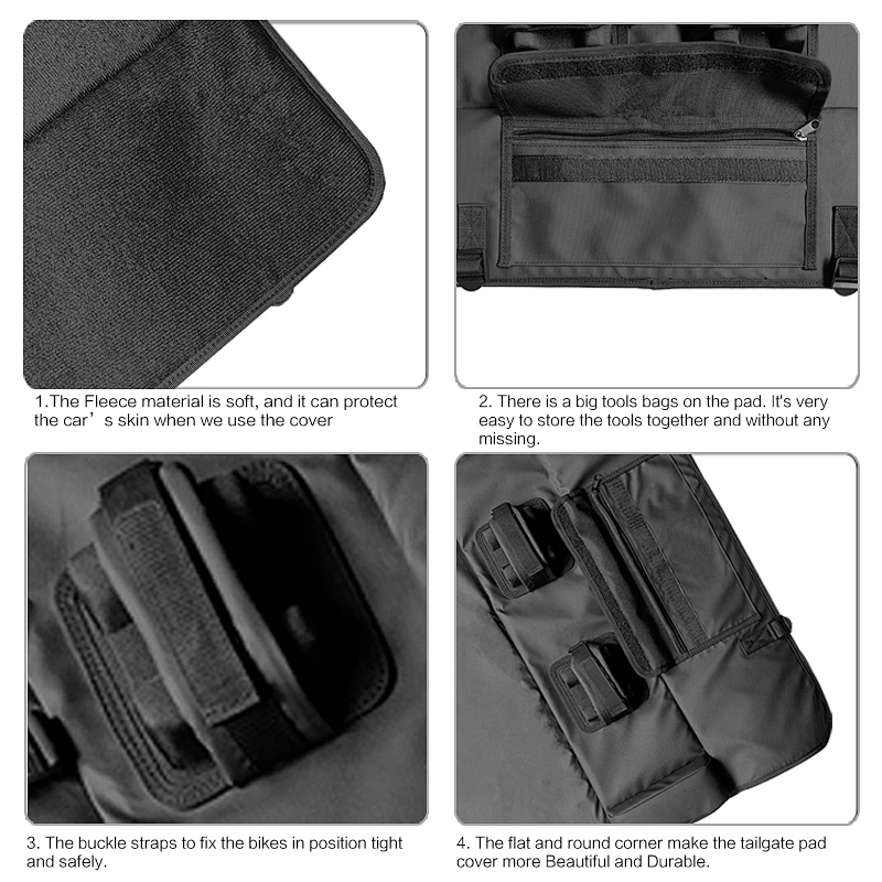 Tailgate bike pads
