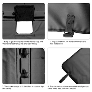 Tailgate bike pads