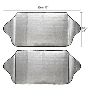 Sun shade for car silver foil car front sun shade with customized logo