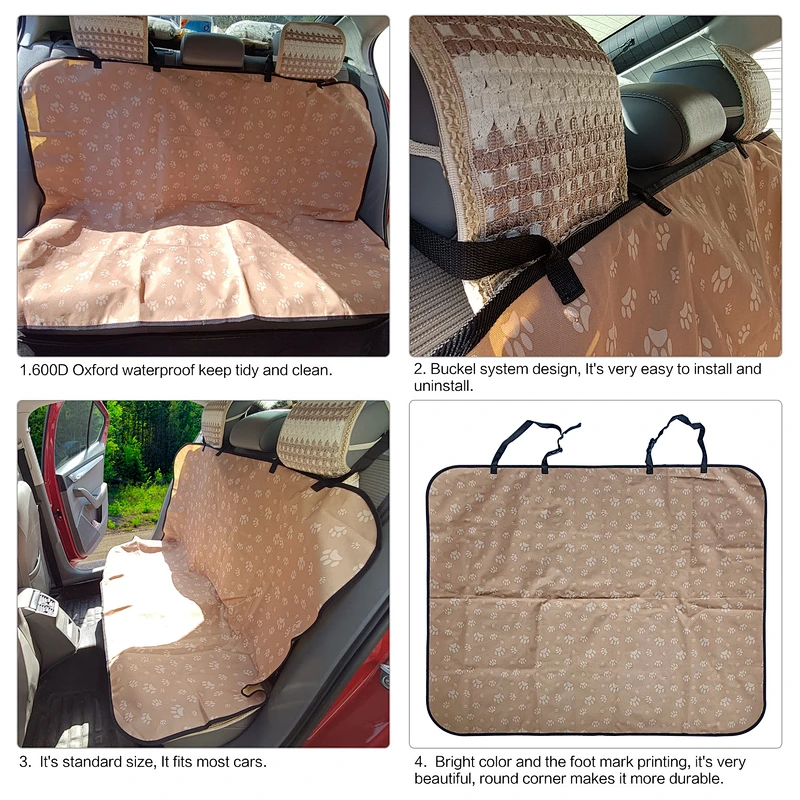 Dog rear seat cover