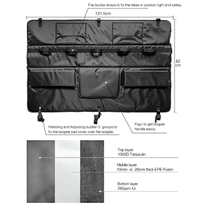 China tailgate bike pads,tailgate pad,tailgate pad cover for bikes manufacture-JK AUTO