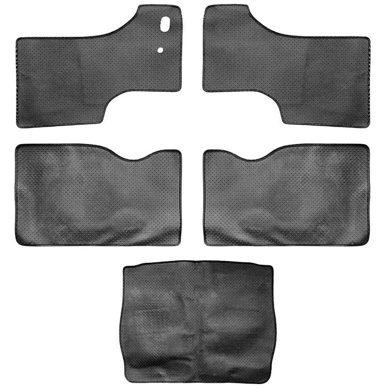Rownfur Free Shipping 5d Car Floor PVC Mats Luxury Russia Customized Dedicated Customized Wholesale Leather Brown