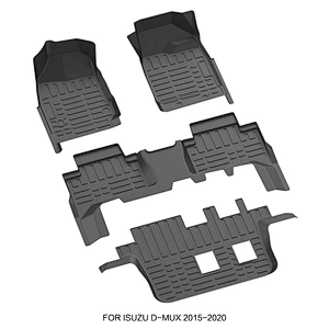 Rownfur Free Shipping 5d Car Floor PVC Mats Luxury Russia Customized Dedicated Customized Wholesale Leather Brown